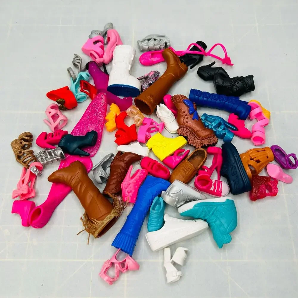 Barbie & Ken Single Shoes Bundle Lot 59 pieces vintage to modern mix